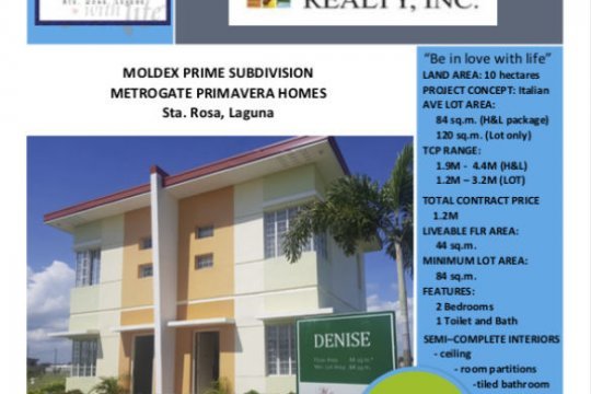 Macabling Sta Rosa Map 2 Bedrooms House In Metrogate Primavera 📌 Macabling, Laguna ₱ 2,100,000 |  Dot Property