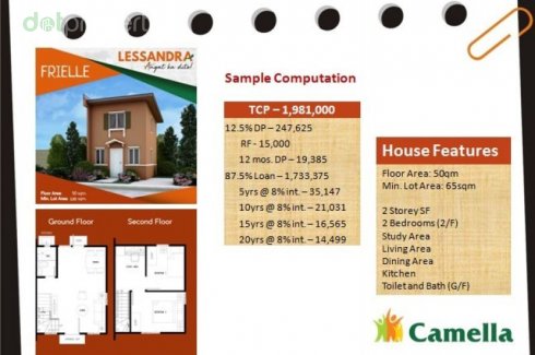 2 Bedroom House For Sale In Santiago Batangas