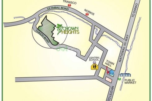 Image result for crown heights compostela vicinity map