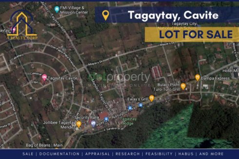 Lot For Sale In Mendez Road Corner Mayors Drive, Tagaytay Cavite. 📌 