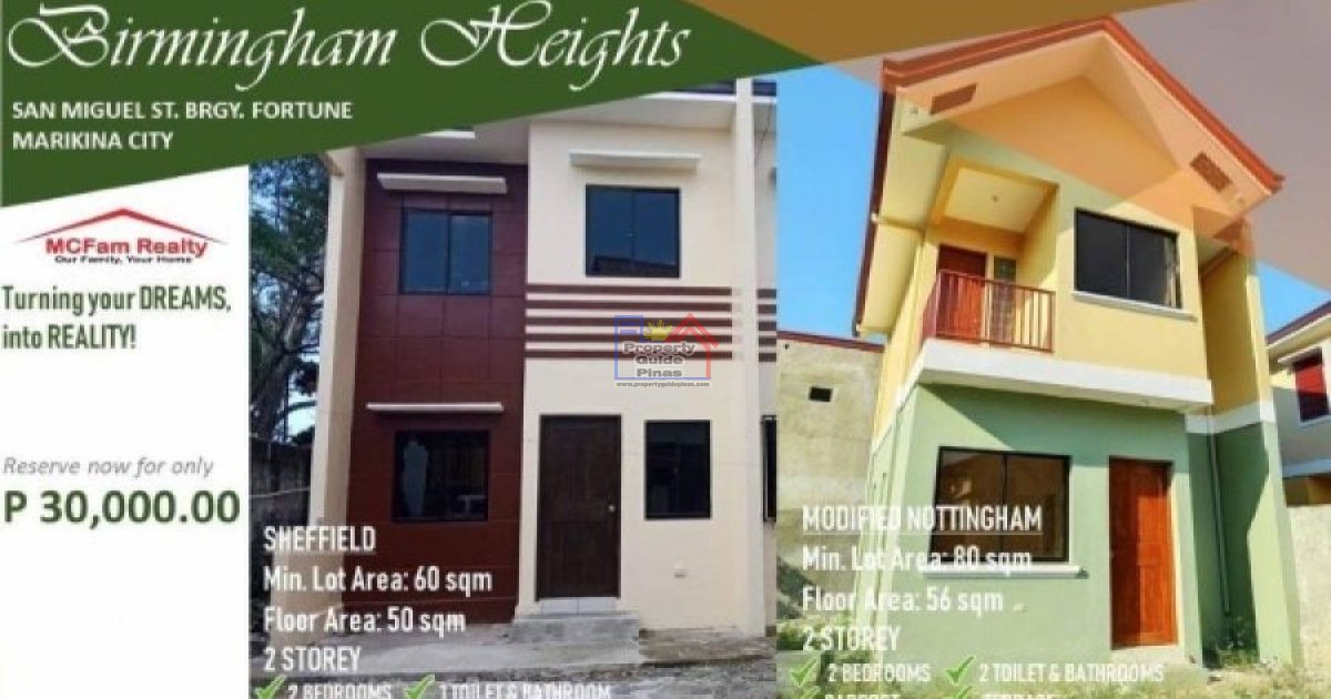 House And Lot For Sale In Marikina Birmingham Heights House For Sale In Metro Manila Dot Property