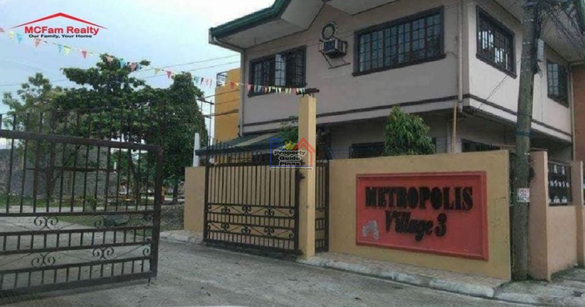 House Lot For Sale In Pasig City Metropolis Village 3 Contact Donald House For Sale In Metro Manila Dot Property