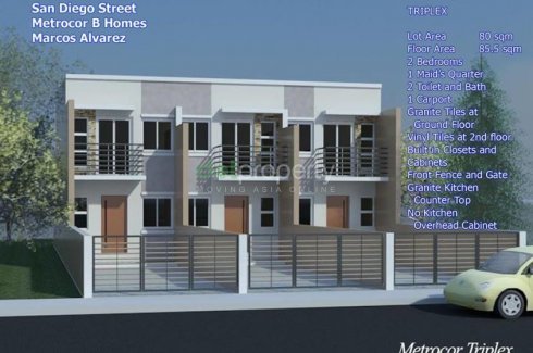 Triplex House And Lot In Las Pinas Near C5 Along Marcos Alva House For Sale In Metro Manila Dot Property