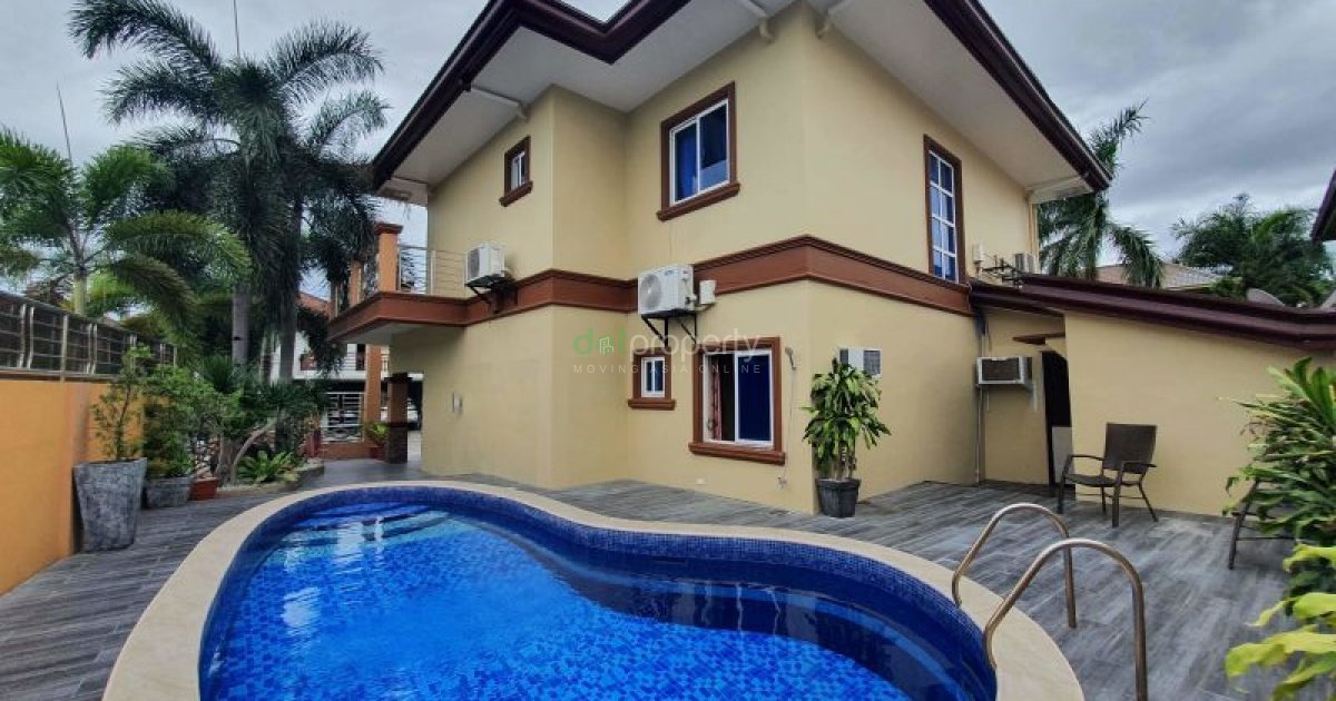 4 Bedroom House with Pool for RENT in Angeles City ...