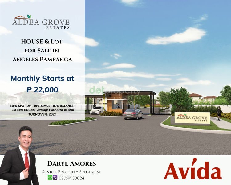 Prime Lot for Sale in Aldea Grove Estates Angeles Pampanga by Avida